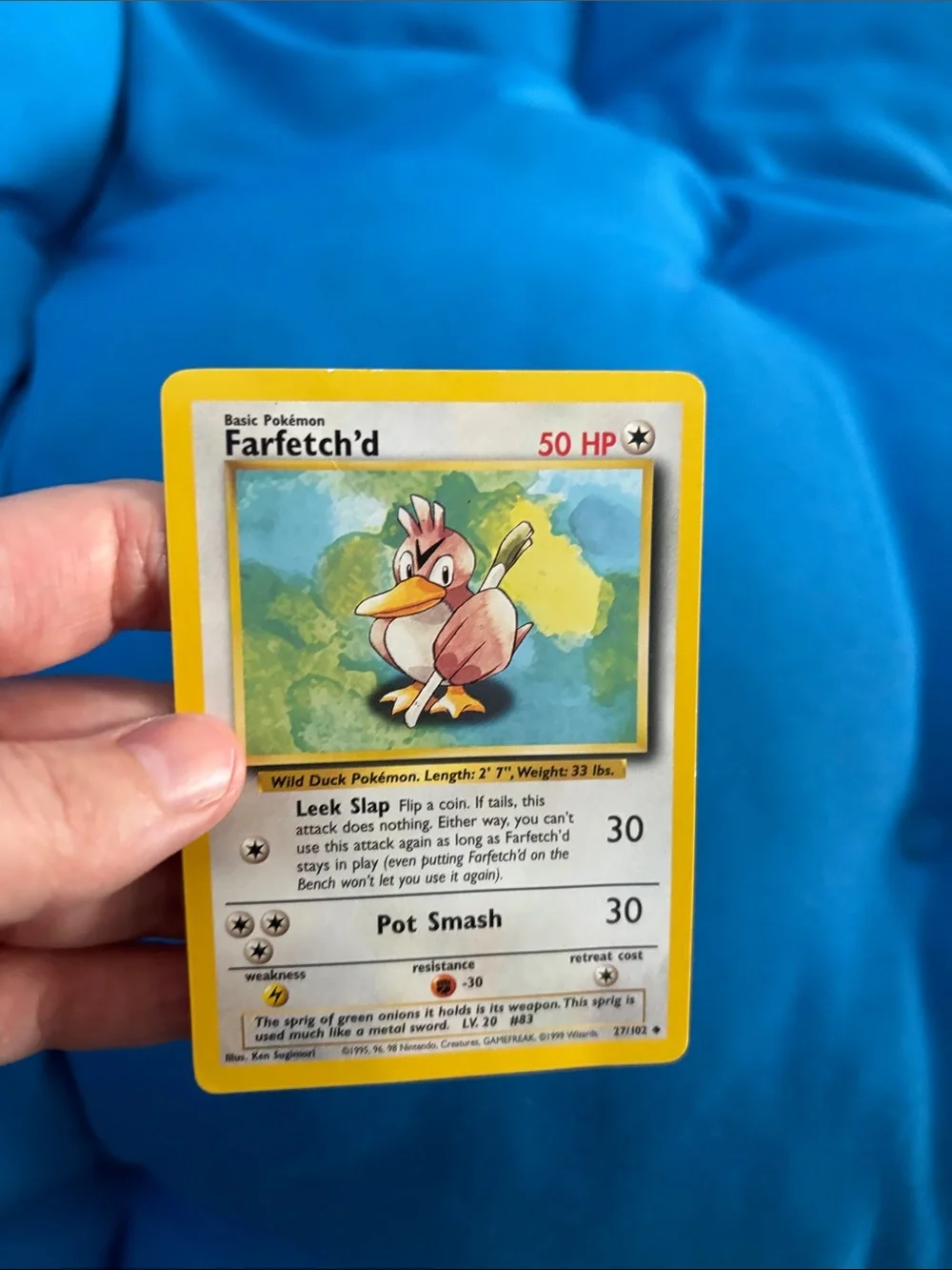 Pokémon Cards Farfetch’d HP 50 1995,1996,1998 Common Type Pokemon NWOTS